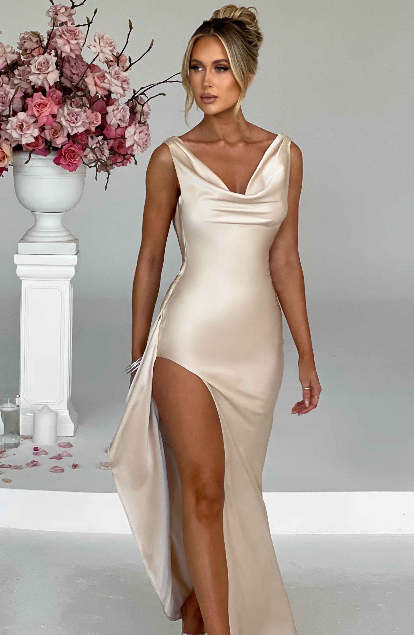 Marilyn Maxi Dress - Champagne-My Top Dress.All Rights Reserved