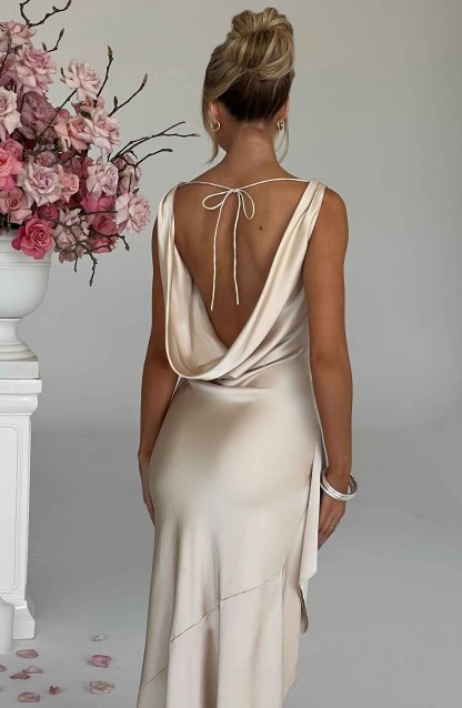 Marilyn Maxi Dress - Champagne-My Top Dress.All Rights Reserved
