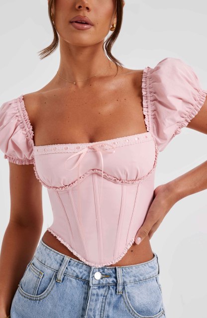 Matilda Corset - Blush-My Top Dress.All Rights Reserved