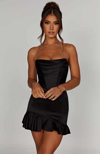 Maura Mini Skirt - Black-My Top Dress.All Rights Reserved