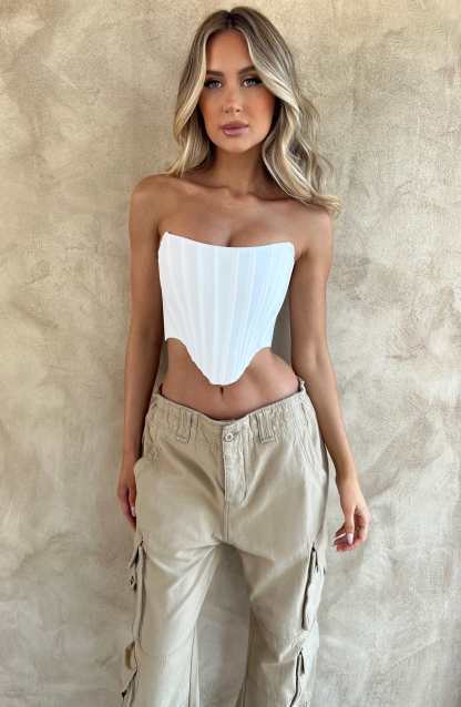 Mika Corset - White-My Top Dress.All Rights Reserved