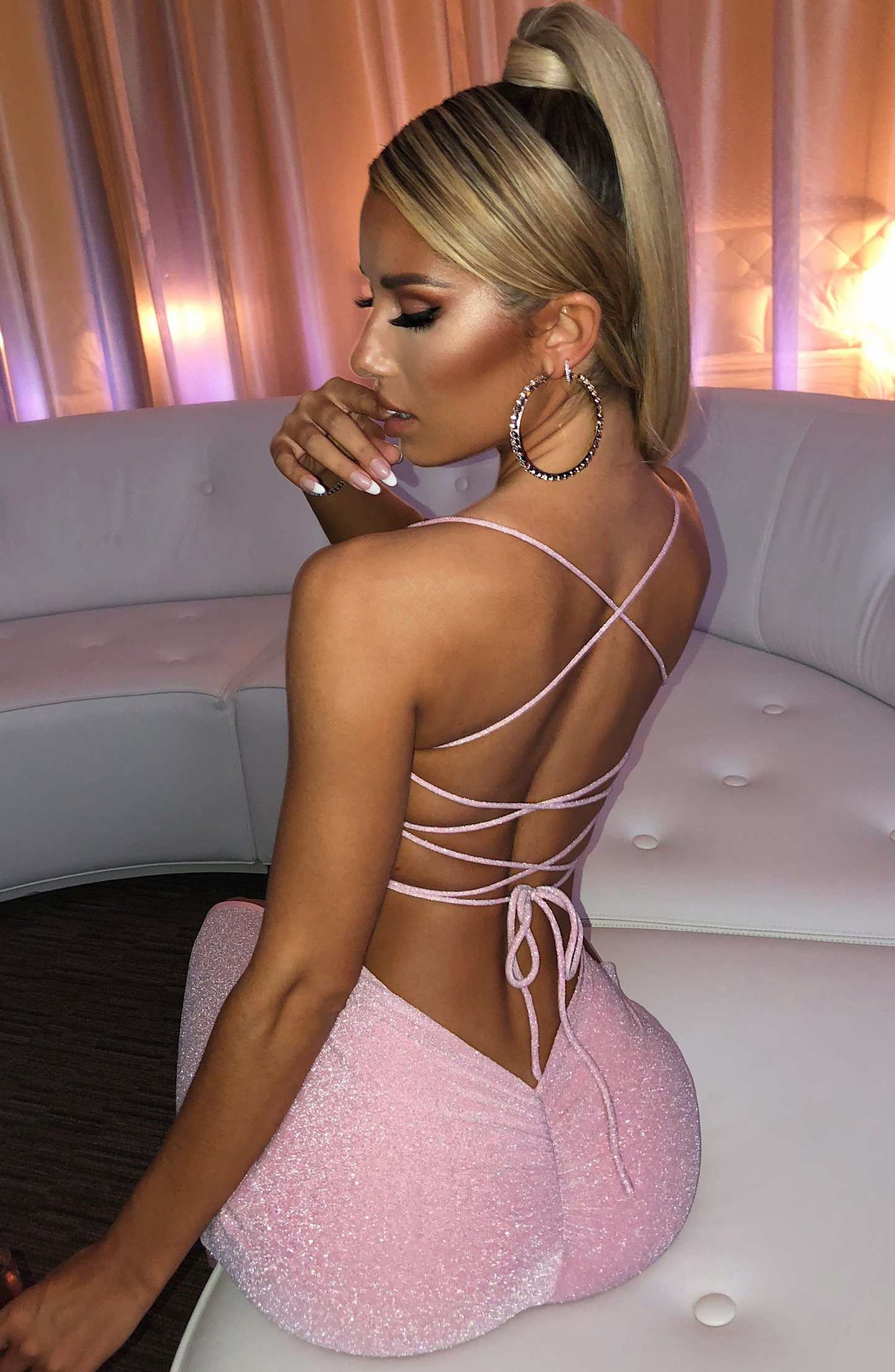 Miley Maxi Dress - Pink Sparkle-My Top Dress.All Rights Reserved