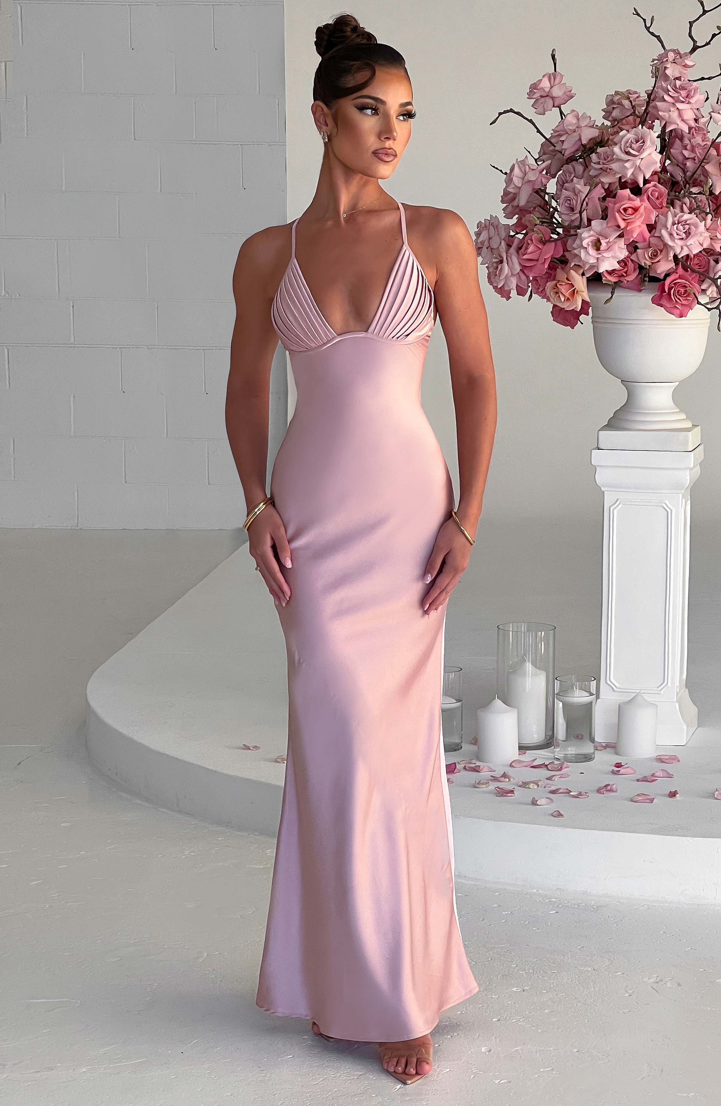 Miriam Maxi Dress - Blush-My Top Dress.All Rights Reserved