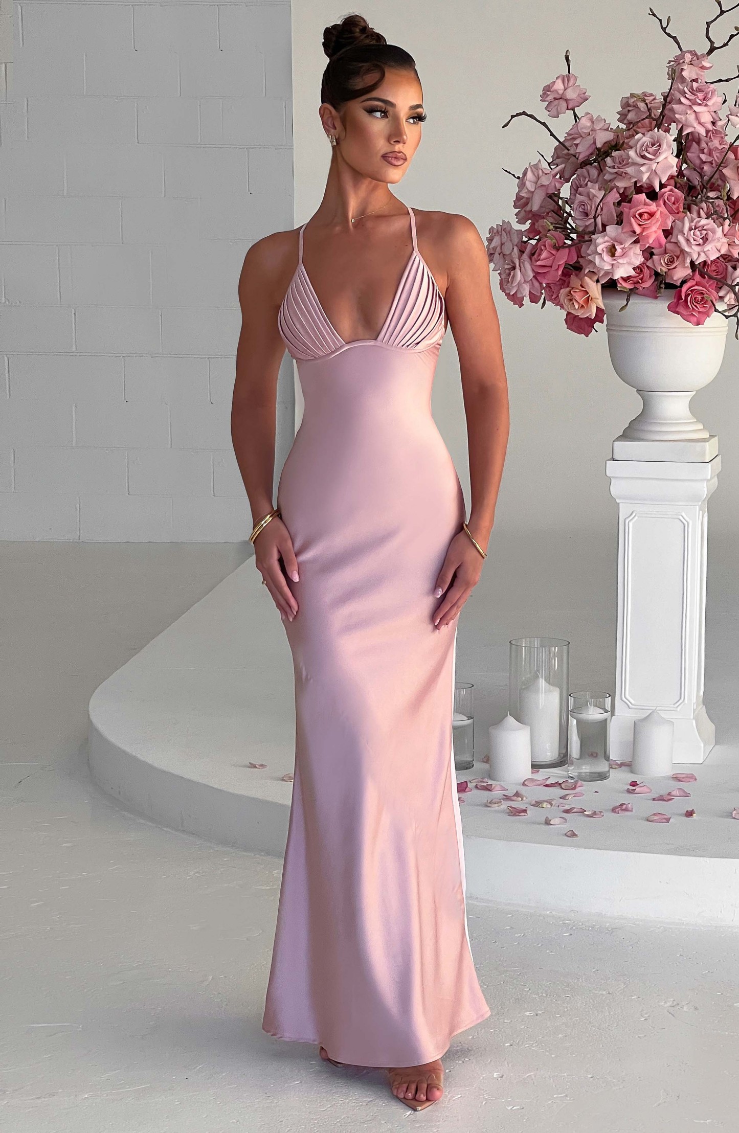 Miriam Maxi Dress - Blush-My Top Dress.All Rights Reserved