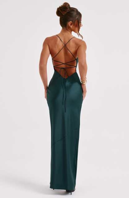 Misha Maxi Dress - Emerald-My Top Dress.All Rights Reserved