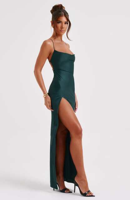 Misha Maxi Dress - Emerald-My Top Dress.All Rights Reserved