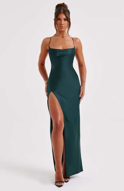 Misha Maxi Dress - Emerald-My Top Dress.All Rights Reserved