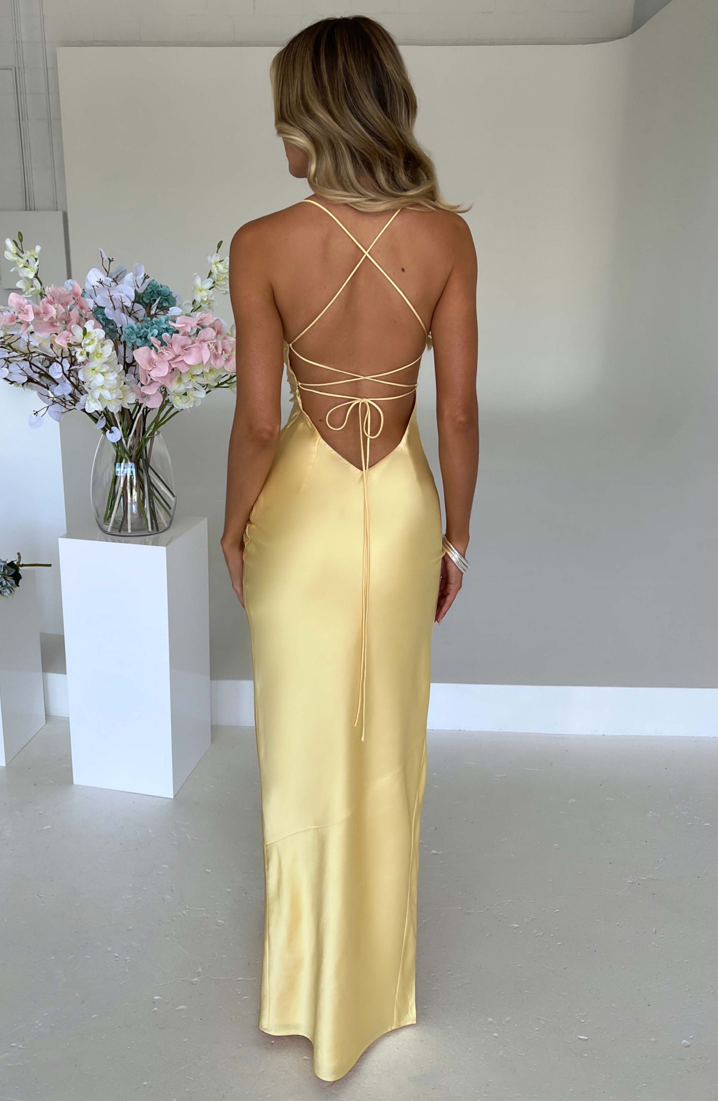 Misha Maxi Dress - Lemon-My Top Dress.All Rights Reserved