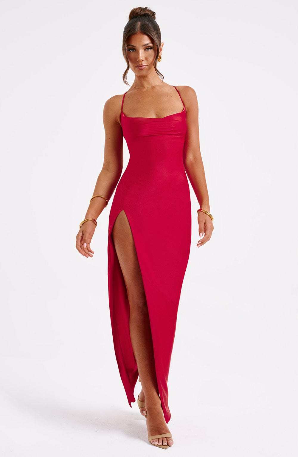 Misha Maxi Dress - Red-My Top Dress.All Rights Reserved