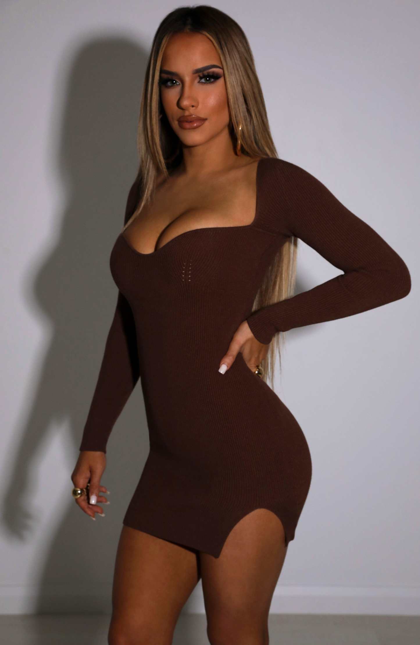 Nada Mini Dress - Chocolate-My Top Dress.All Rights Reserved