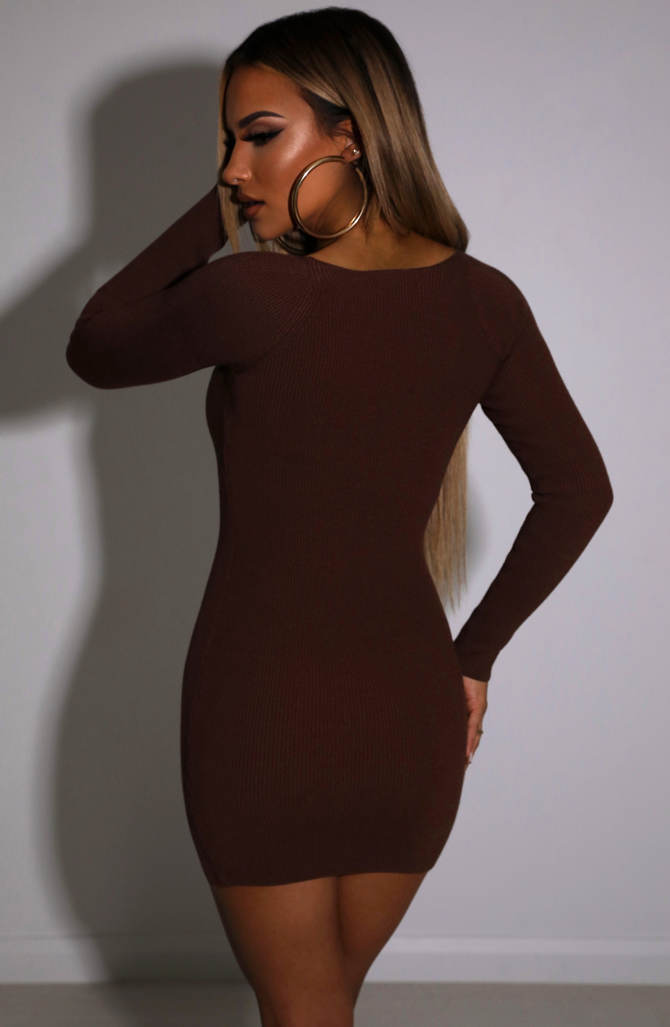 Nada Mini Dress - Chocolate-My Top Dress.All Rights Reserved