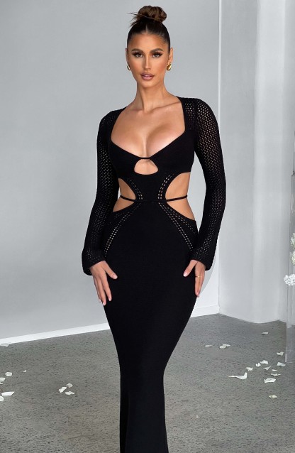 Nadine Maxi Dress - Black-My Top Dress.All Rights Reserved