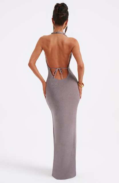 Nala Maxi Dress - Charcoal-My Top Dress.All Rights Reserved