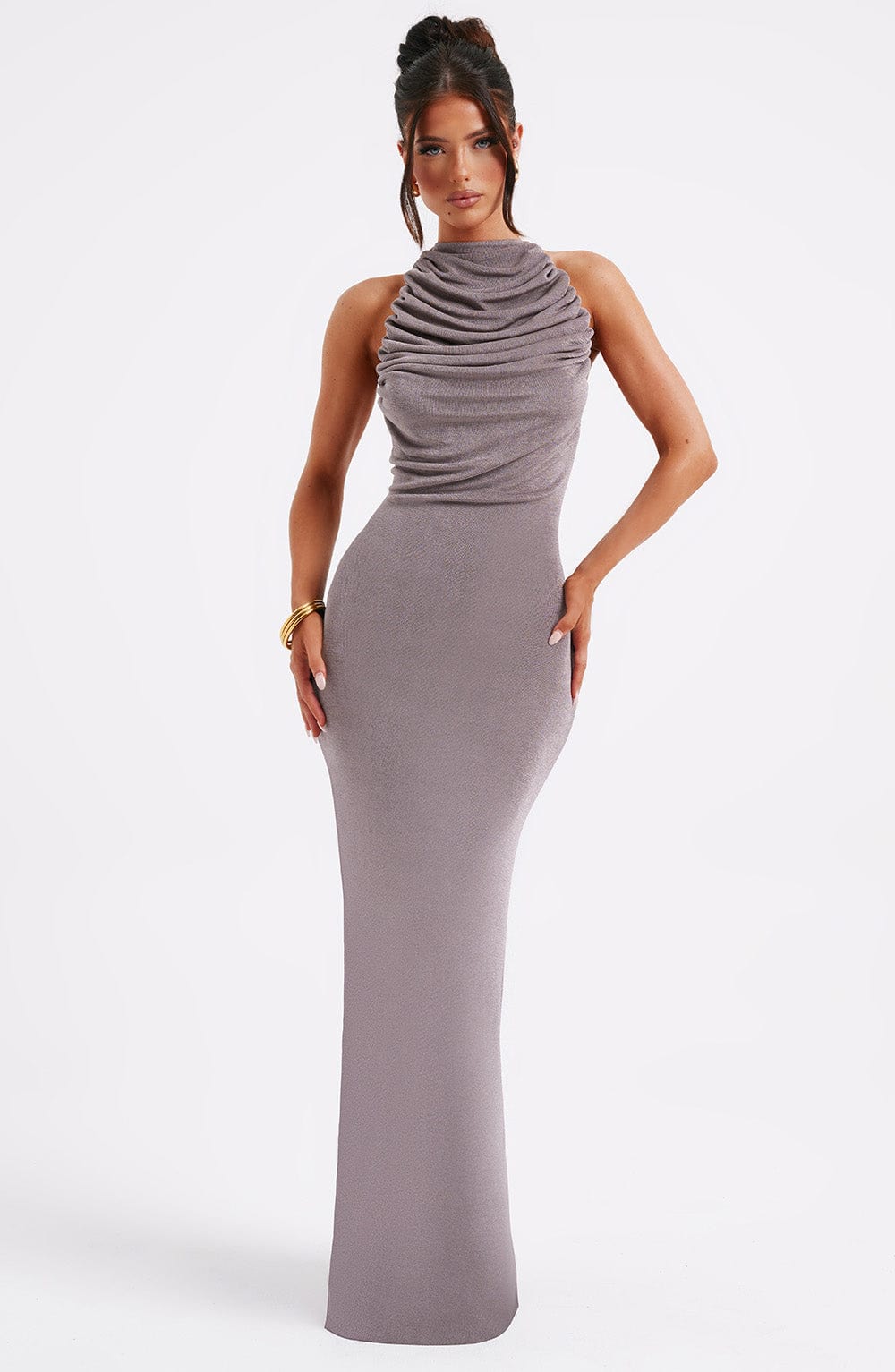 Nala Maxi Dress - Charcoal-My Top Dress.All Rights Reserved