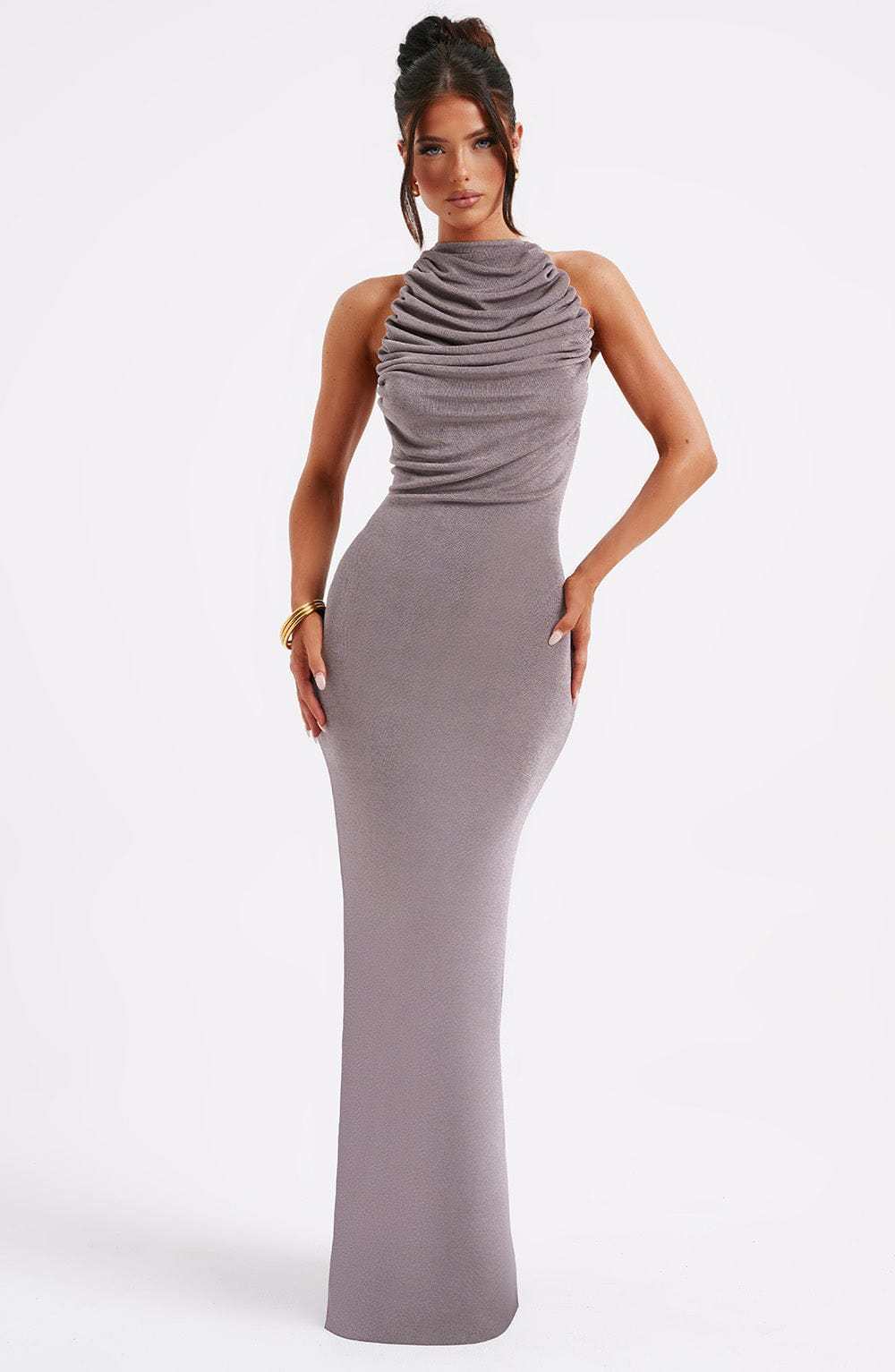 Nala Maxi Dress - Charcoal-My Top Dress.All Rights Reserved