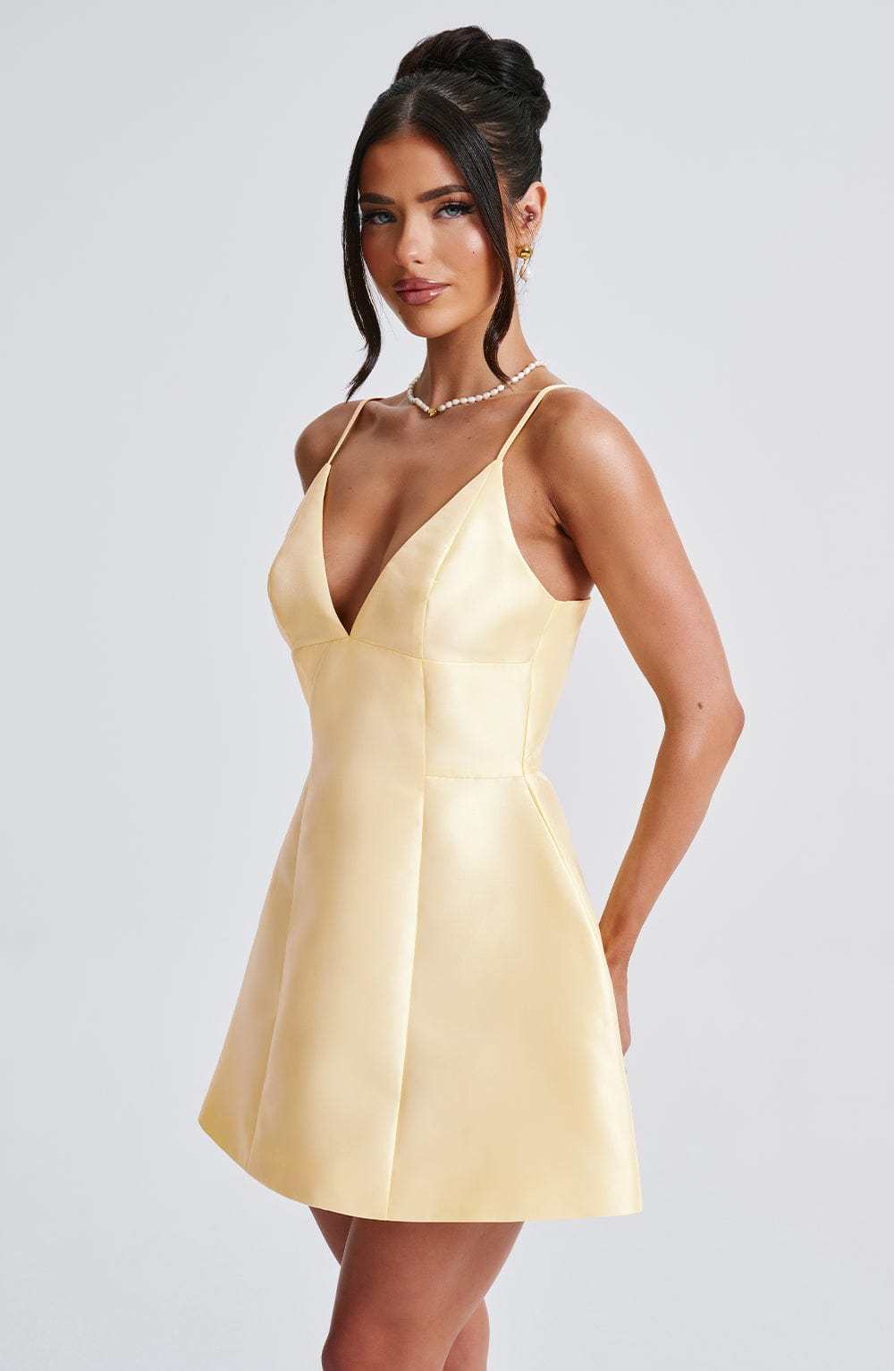 Nicole Mini Dress - Lemon-My Top Dress.All Rights Reserved
