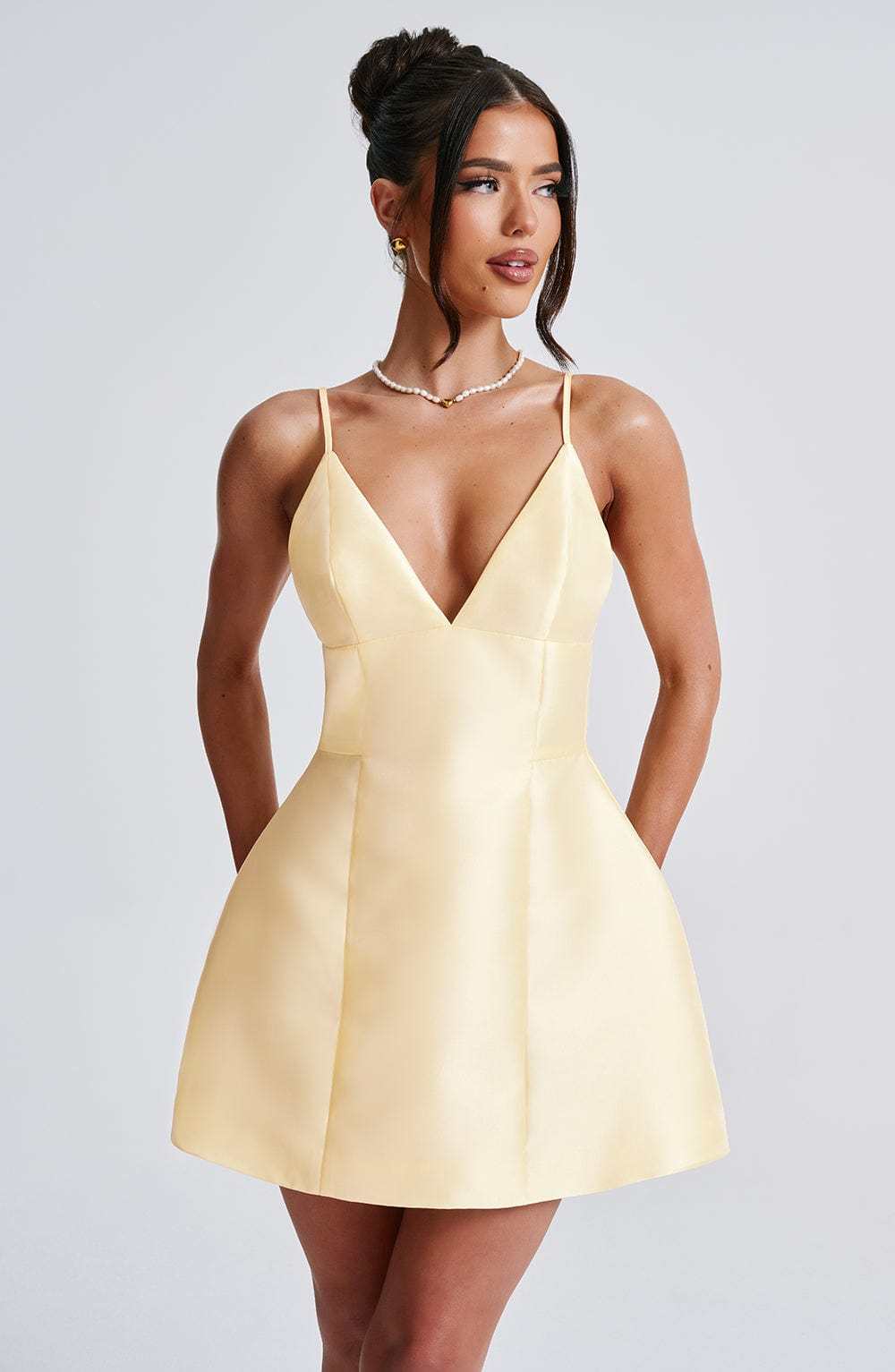 Nicole Mini Dress - Lemon-My Top Dress.All Rights Reserved