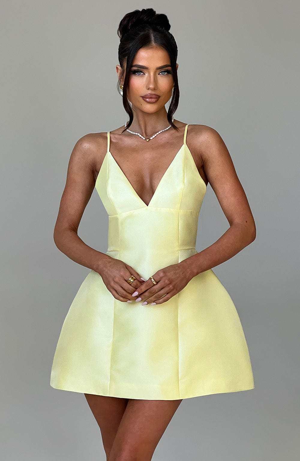 Nicole Mini Dress - Lemon-My Top Dress.All Rights Reserved