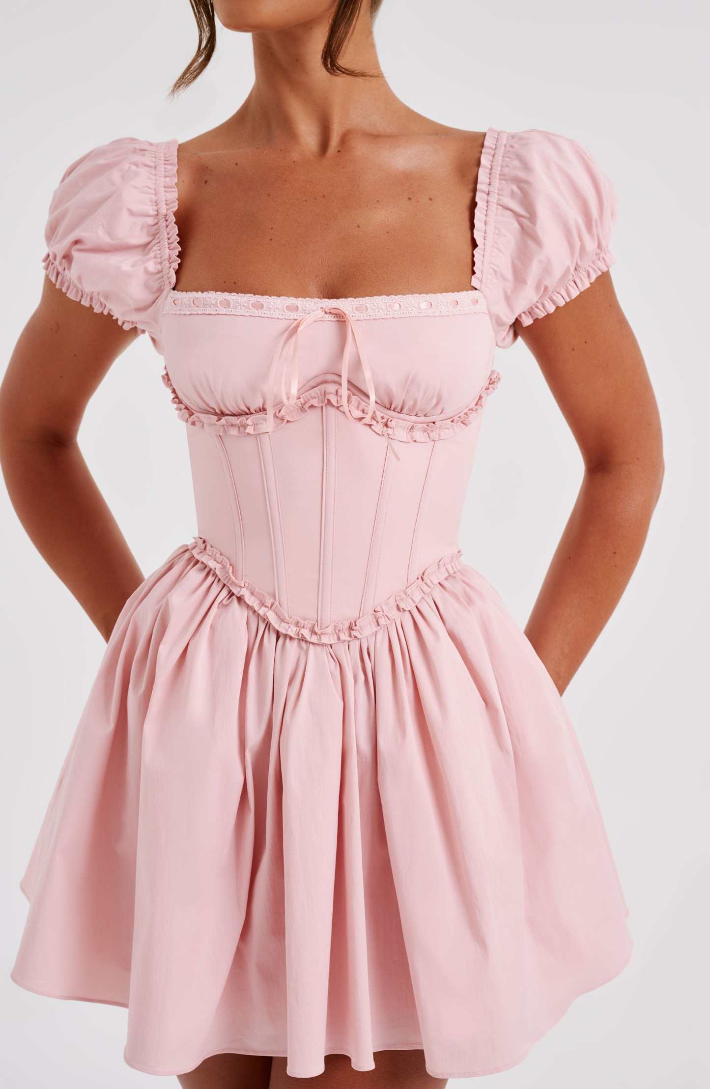 Penelope Mini Dress - Blush-My Top Dress.All Rights Reserved