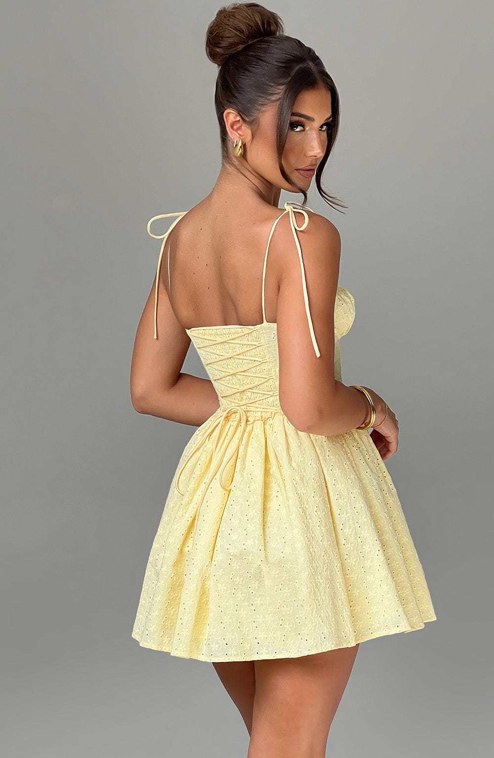 Phoebe Mini Dress - Lemon-My Top Dress.All Rights Reserved