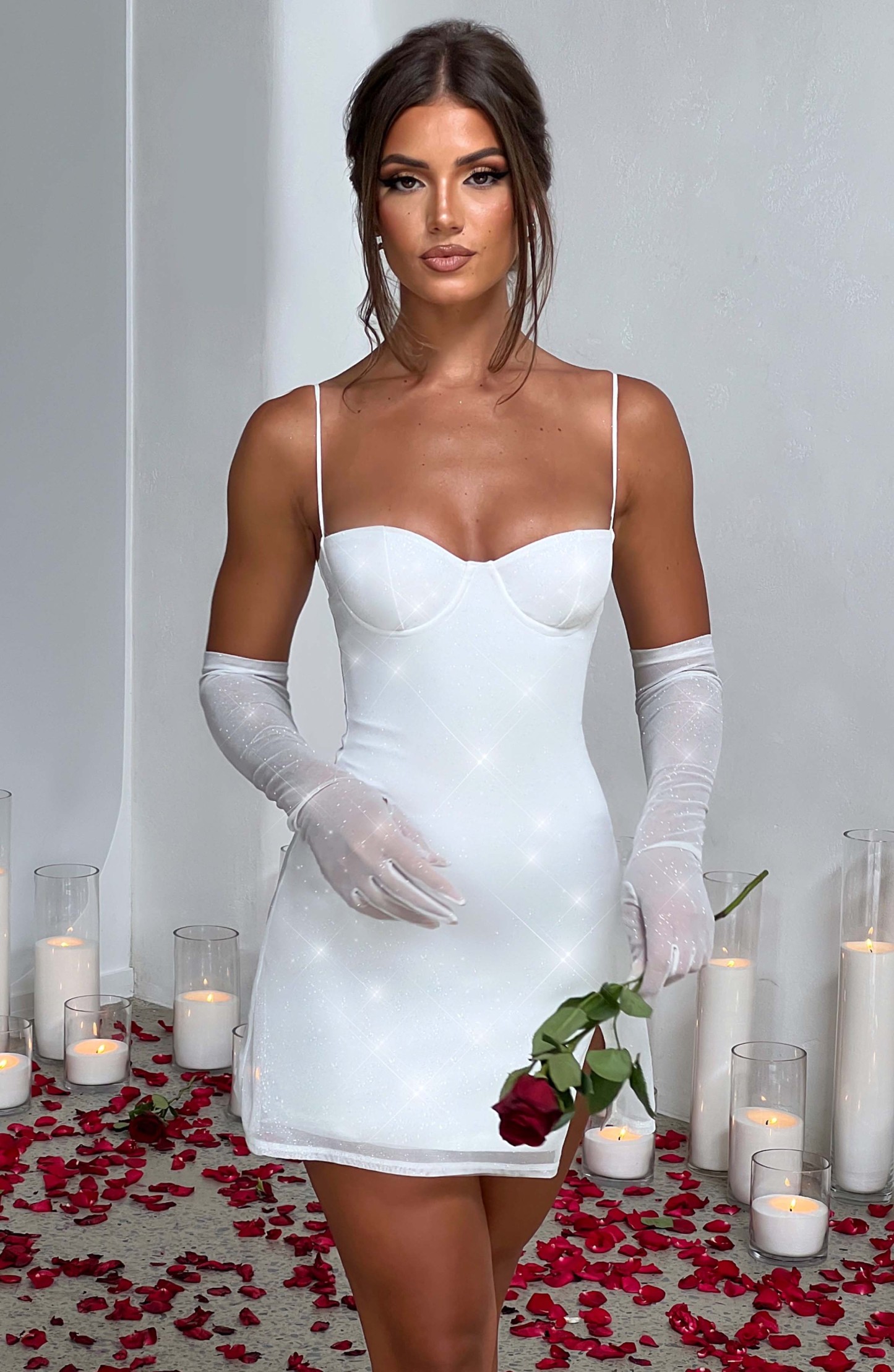 Pixie Mini Dress - Ivory Sparkle-My Top Dress.All Rights Reserved