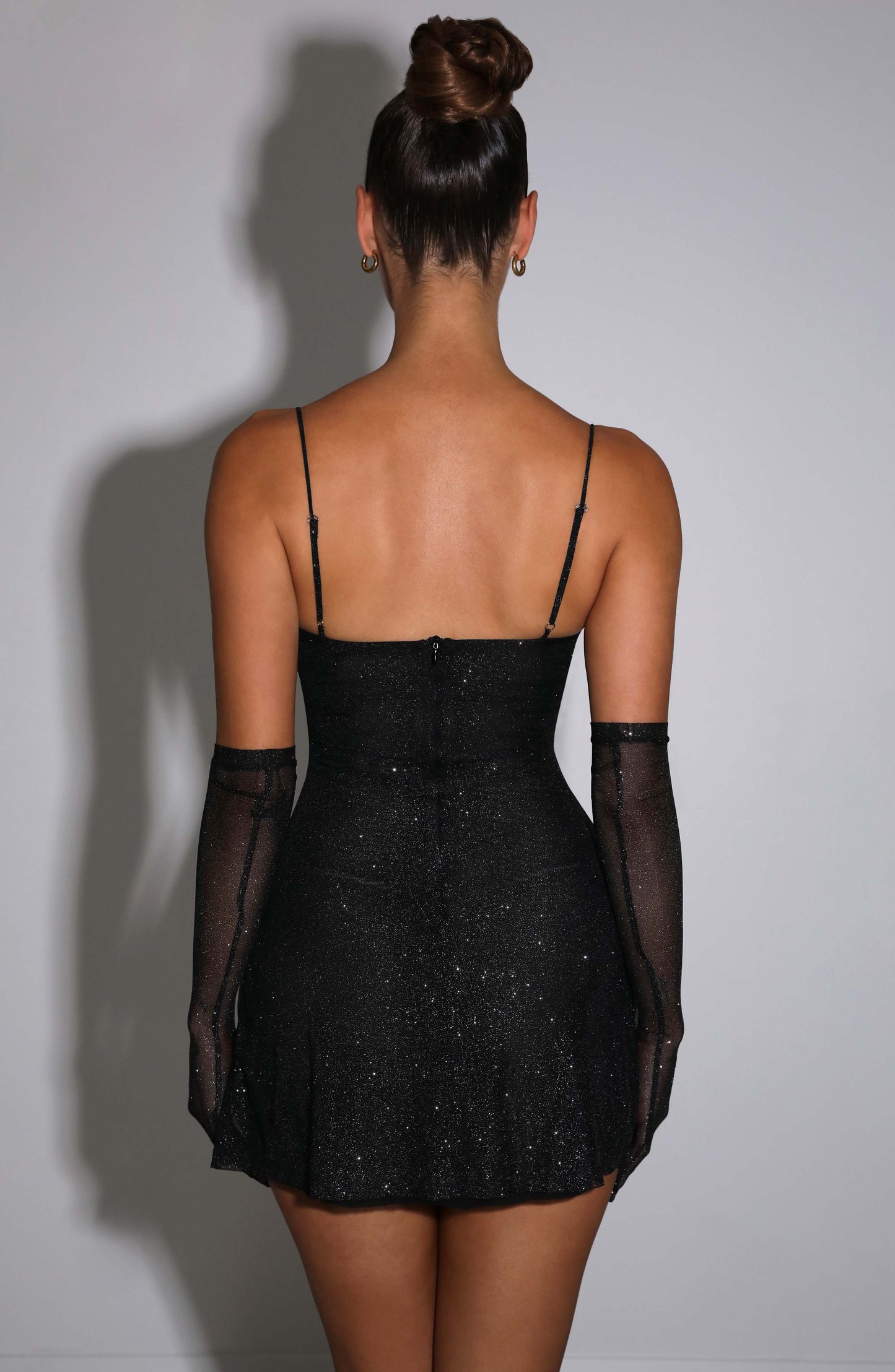 Pixie Mini Dress - Black Sparkle-My Top Dress.All Rights Reserved
