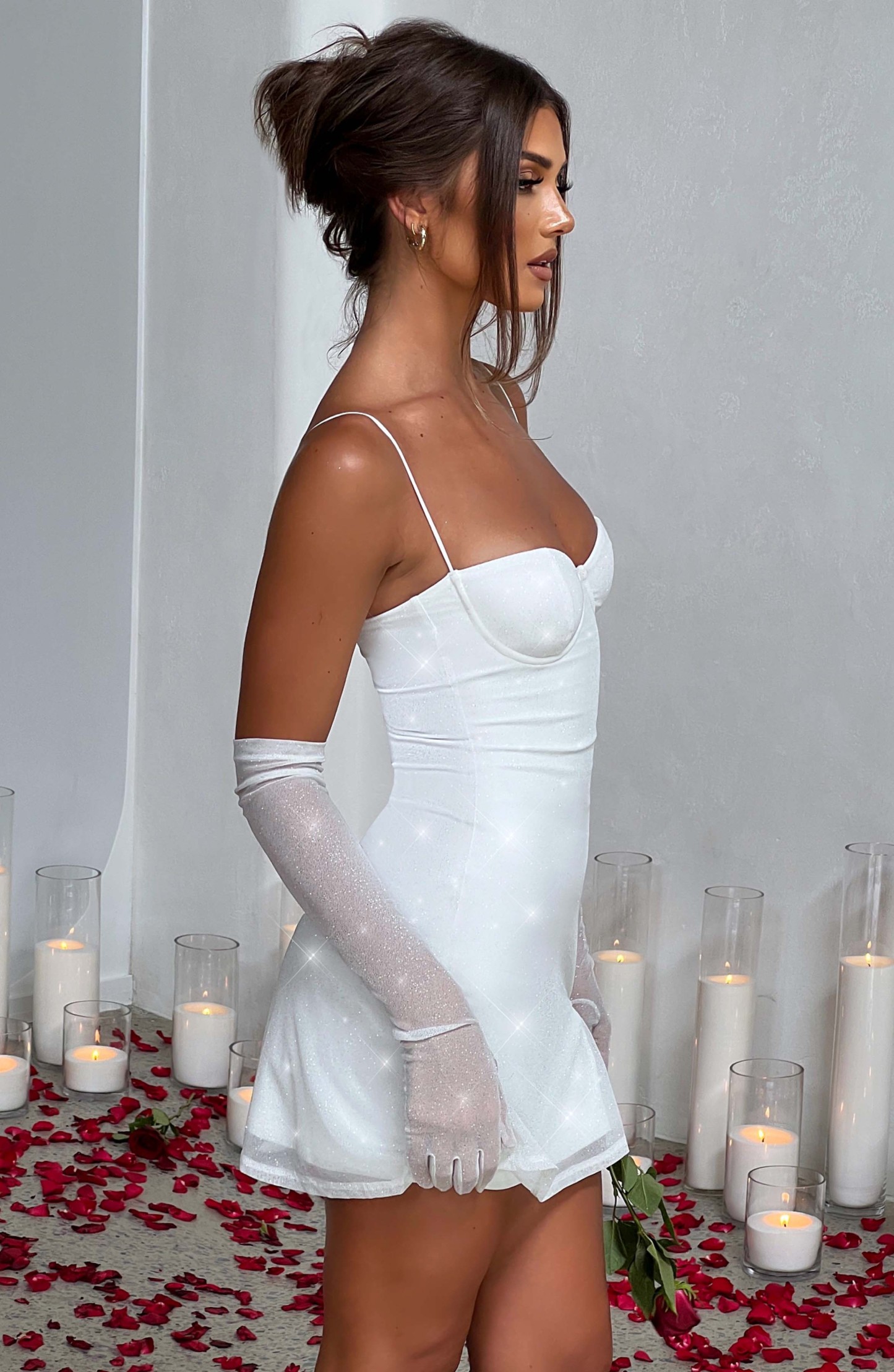 Pixie Mini Dress - Ivory Sparkle-My Top Dress.All Rights Reserved
