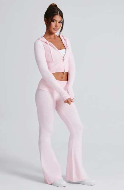 Portia Knit Pants - Pink-My Top Dress.All Rights Reserved