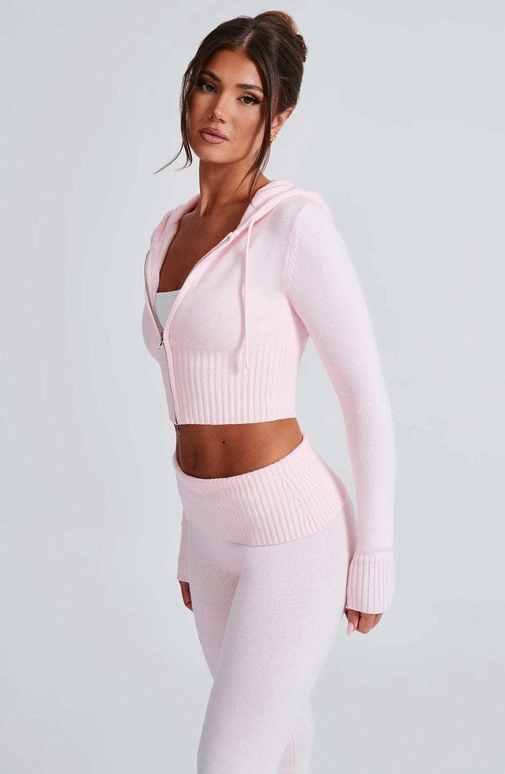 Portia Knit Hoodie - Pink-My Top Dress.All Rights Reserved