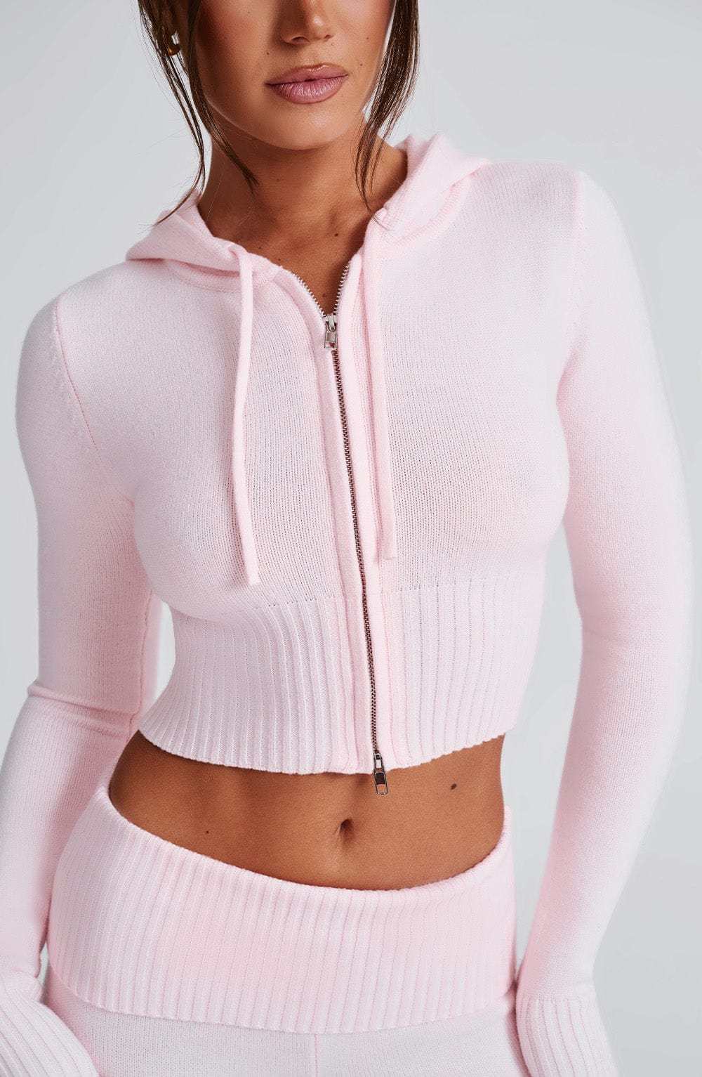 Portia Knit Hoodie - Pink-My Top Dress.All Rights Reserved