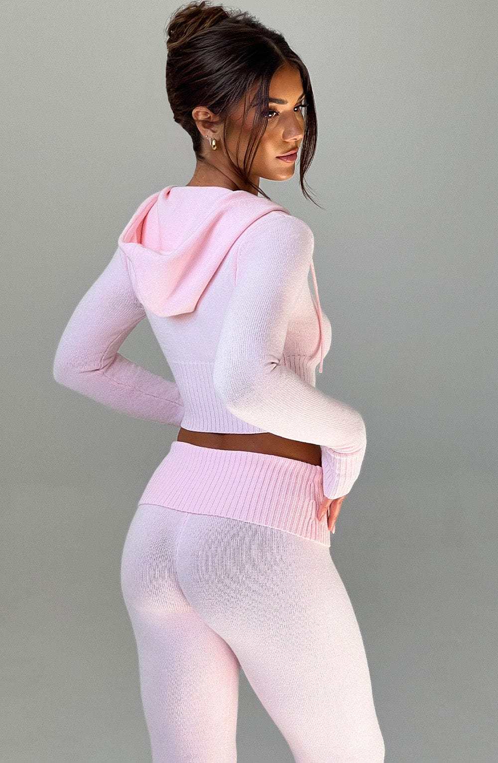 Portia Knit Hoodie - Pink-My Top Dress.All Rights Reserved
