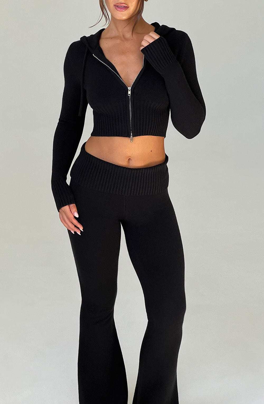 Portia Knit Pants - Black-My Top Dress.All Rights Reserved