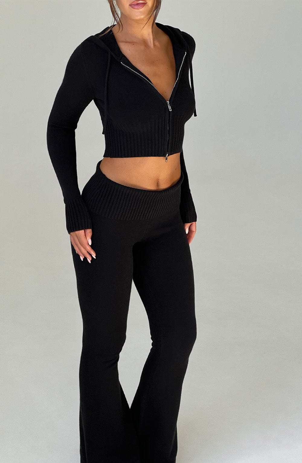 Portia Knit Pants - Black-My Top Dress.All Rights Reserved