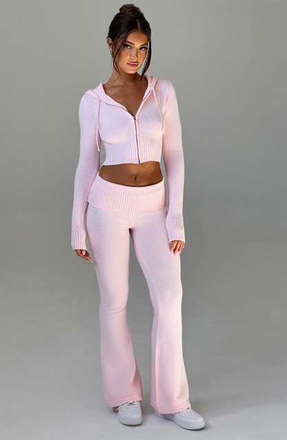Portia Knit Pants - Pink-My Top Dress.All Rights Reserved