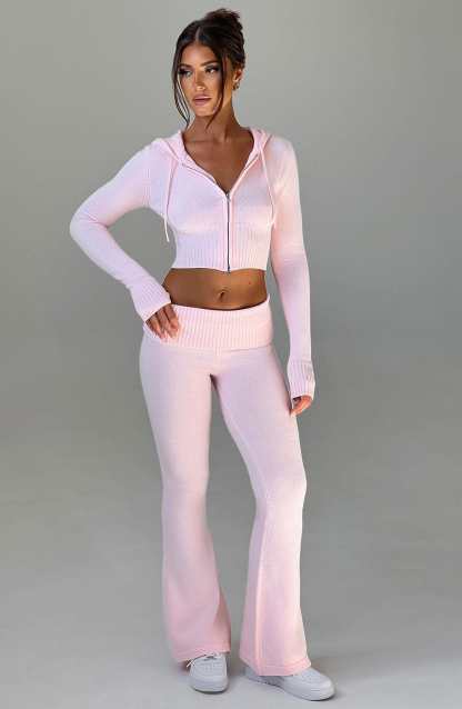 Portia Knit Pants - Pink-My Top Dress.All Rights Reserved