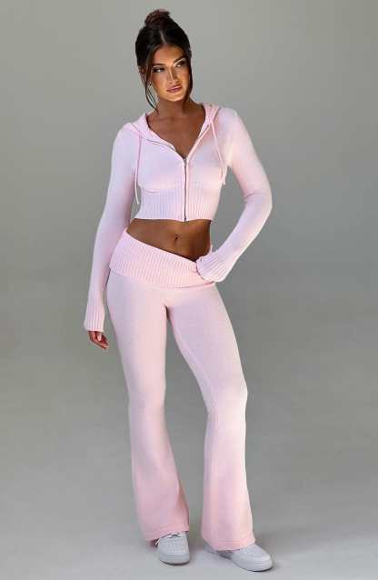 Portia Knit Pants - Pink-My Top Dress.All Rights Reserved
