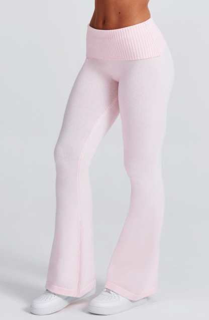 Portia Knit Pants - Pink-My Top Dress.All Rights Reserved