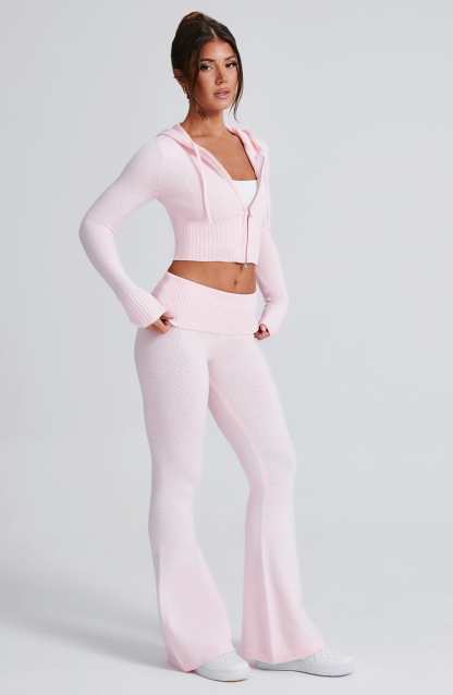Portia Knit Pants - Pink-My Top Dress.All Rights Reserved