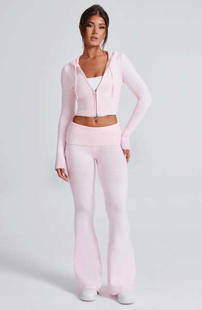 Portia Knit Pants - Pink-My Top Dress.All Rights Reserved