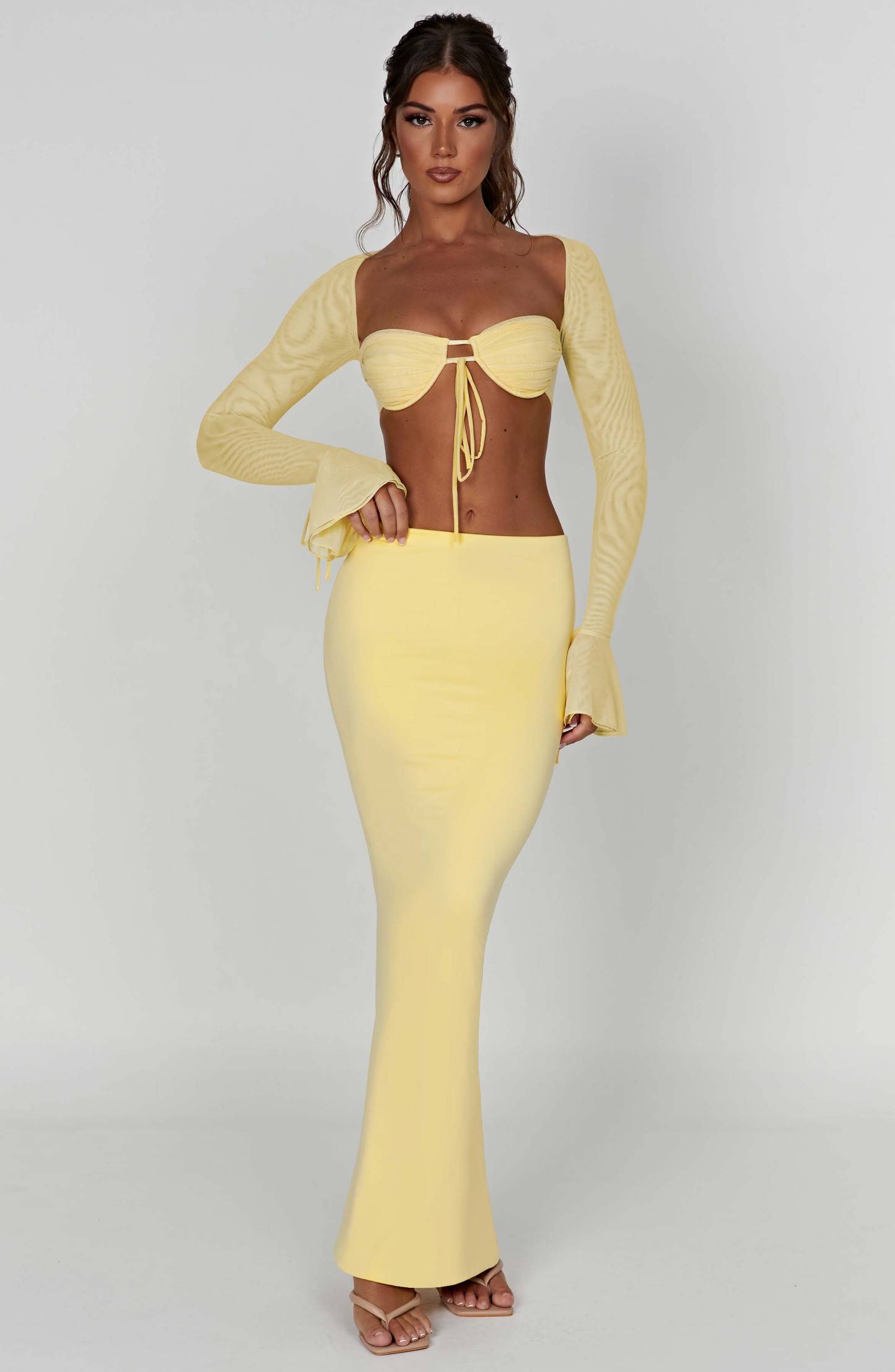 Astrid Maxi Skirt - Lemon-My Top Dress.All Rights Reserved