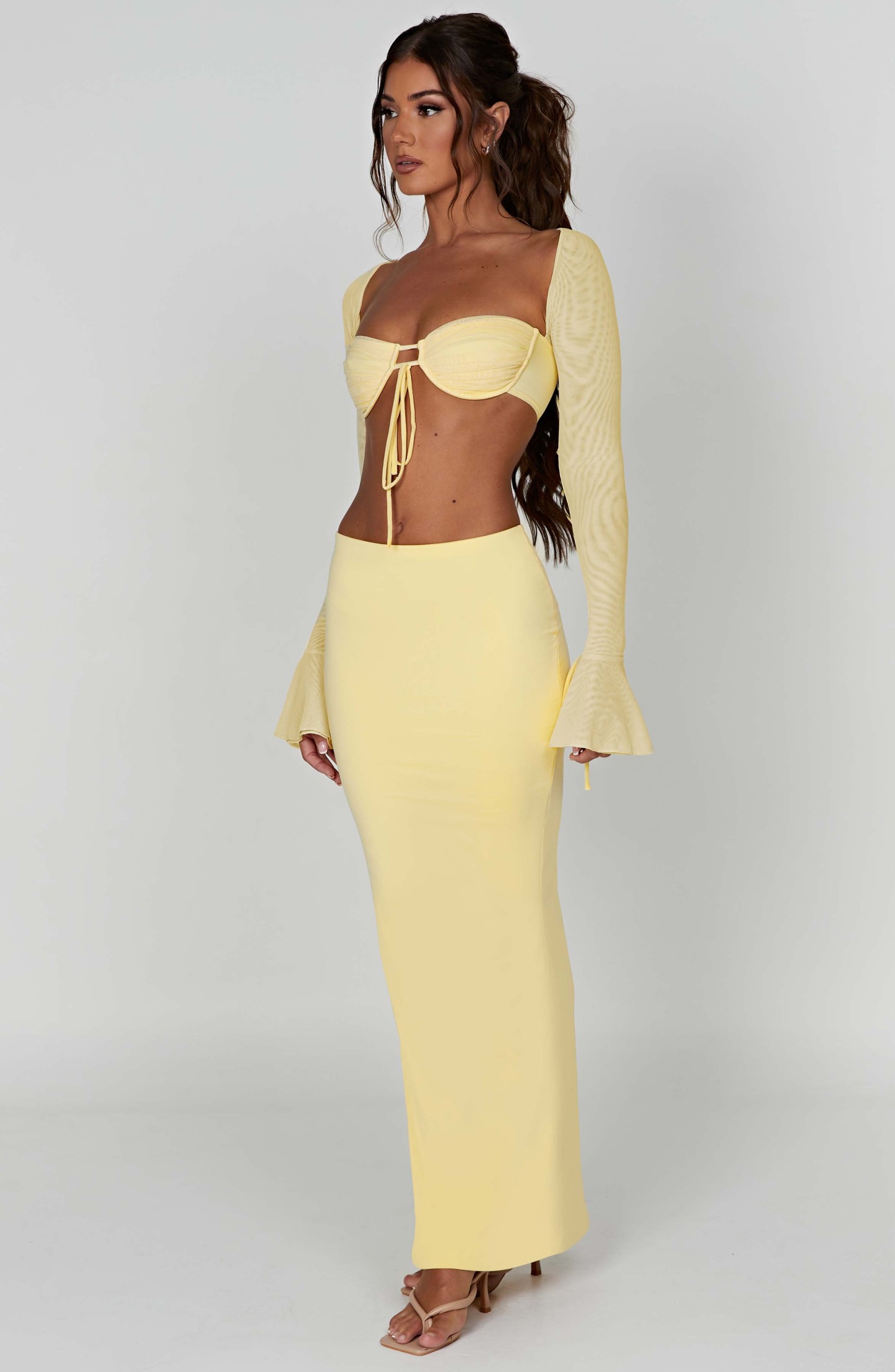 Astrid Maxi Skirt - Lemon-My Top Dress.All Rights Reserved