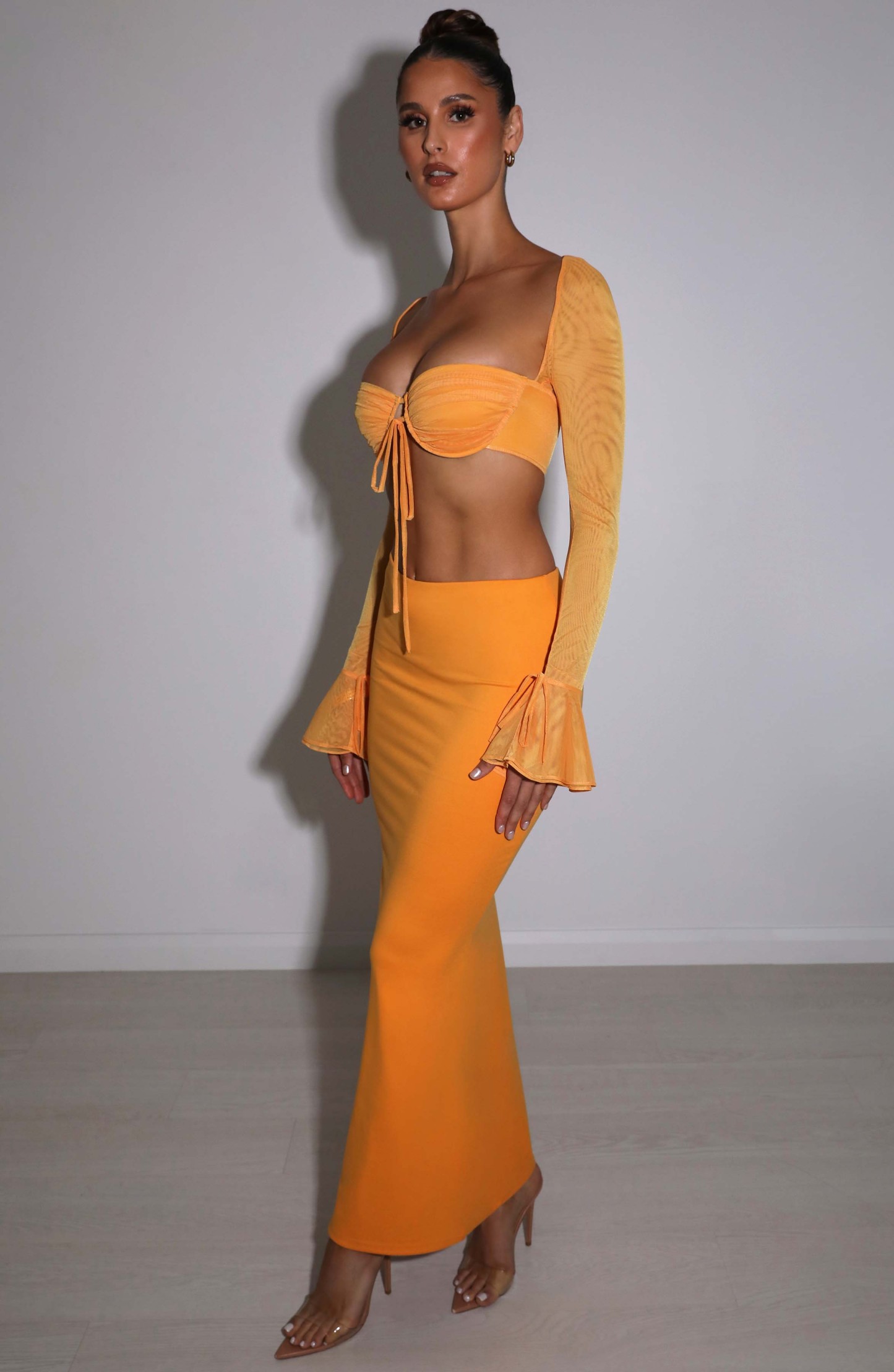 Astrid Maxi Skirt - Tangerine-My Top Dress.All Rights Reserved