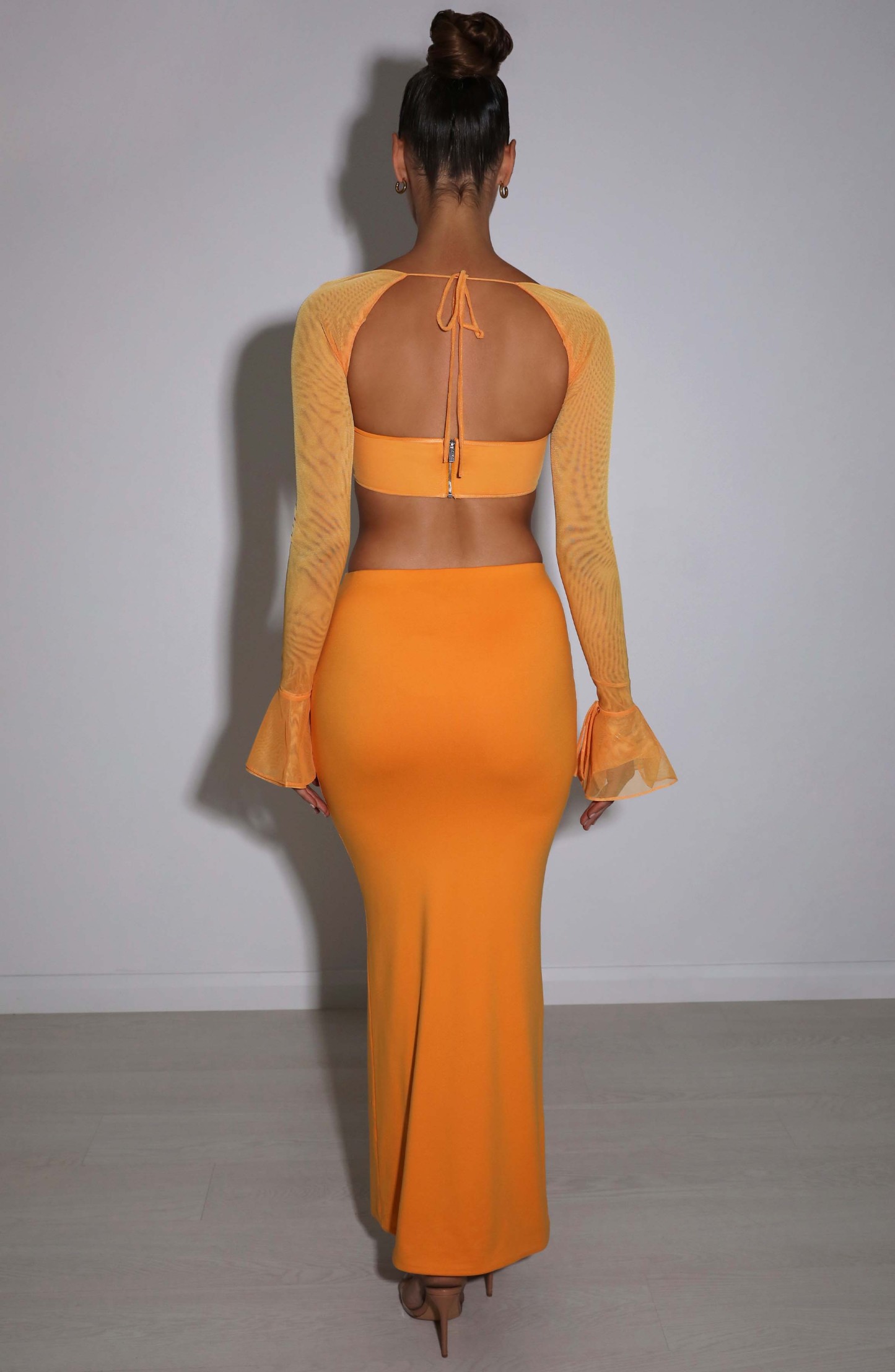 Astrid Maxi Skirt - Tangerine-My Top Dress.All Rights Reserved