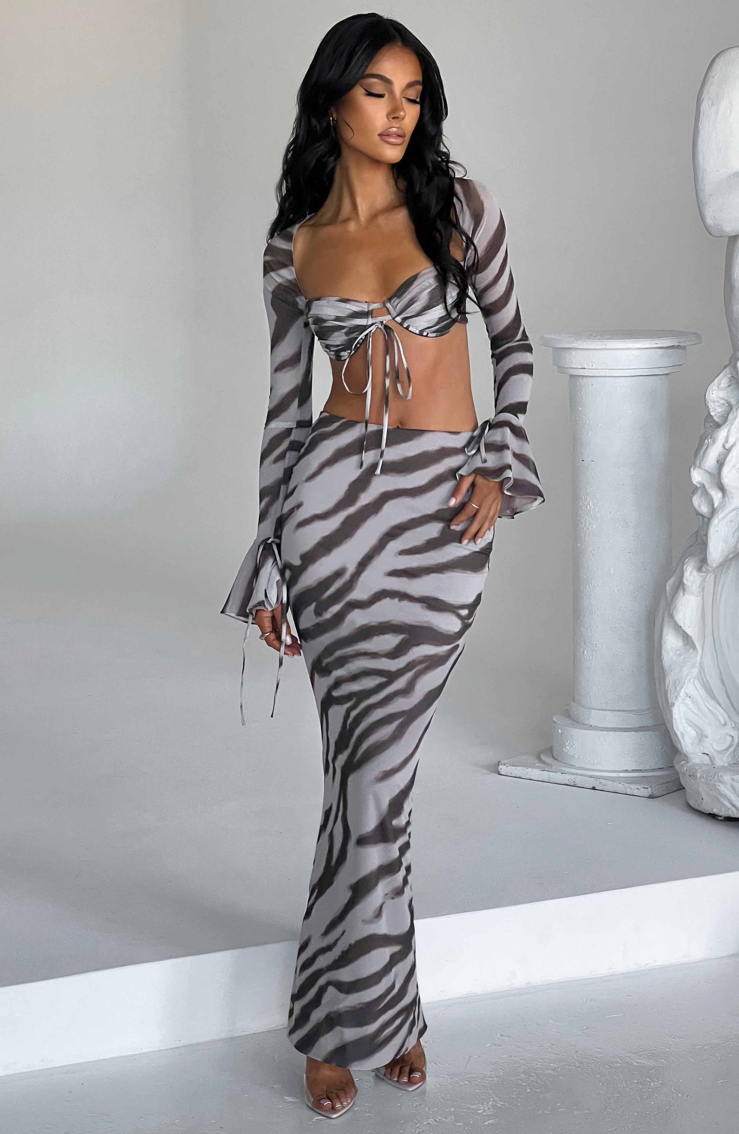 Astrid Maxi Skirt - Zebra Print-My Top Dress.All Rights Reserved