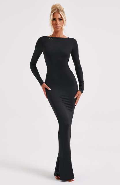 Rameesha Maxi Dress - Black-My Top Dress.All Rights Reserved