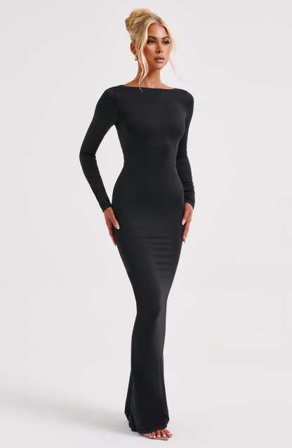 Rameesha Maxi Dress - Black-My Top Dress.All Rights Reserved