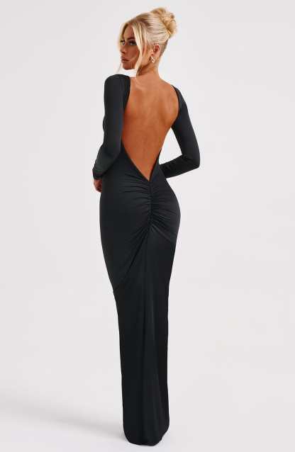 Rameesha Maxi Dress - Black-My Top Dress.All Rights Reserved