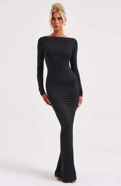 Rameesha Maxi Dress - Black-My Top Dress.All Rights Reserved