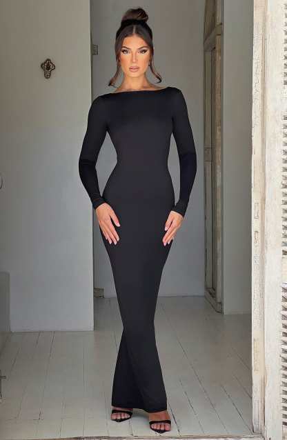 Rameesha Maxi Dress - Black-My Top Dress.All Rights Reserved