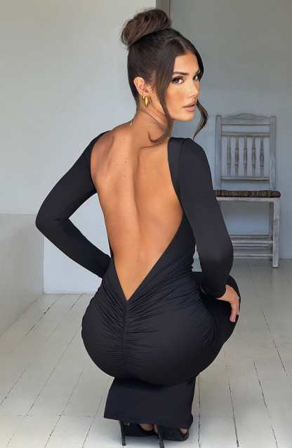 Rameesha Maxi Dress - Black-My Top Dress.All Rights Reserved